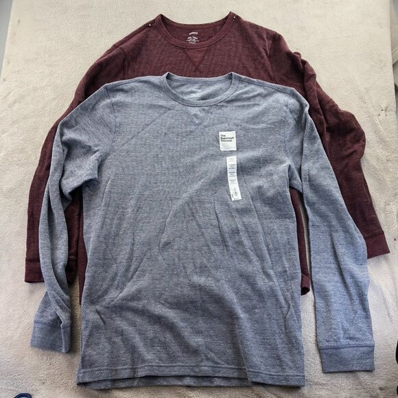 NWT 2 Sonoma Men T-Shirt XXLT Lot Of Two Long Sleeve Crewneck Theermal Knit Casu - Picture 11 of 13